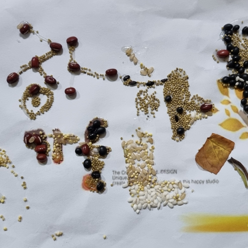 [6차산업] (황금눈쌀) 무지개 곡식 미술체험