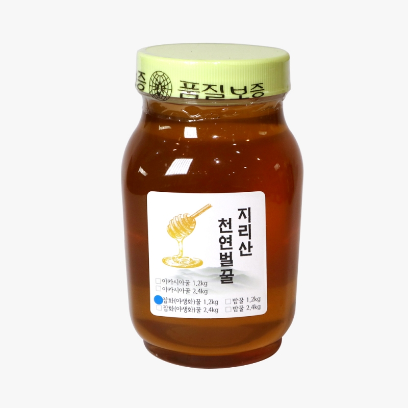 (지리산피아골) 농부들이 채밀한 지리산 청정벌꿀 야생화(잡화)꿀 (300g~2.4kg)