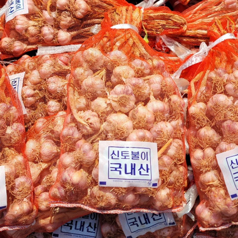 (완도맘) 해남 햇 마늘 50통(반접) 벌마늘 남도마늘