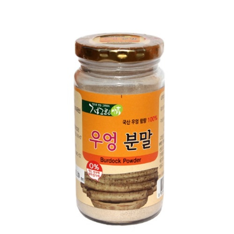 (정그린) 국내산 100% 우엉분말 110g(1병)