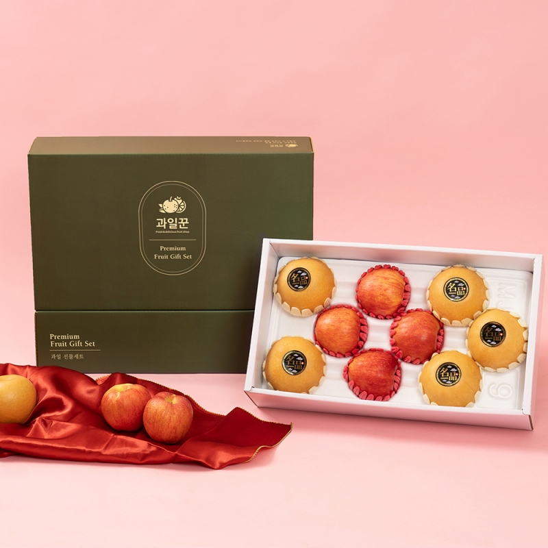 [선물관] (과일꾼) 사과배 선물세트 (사과배혼합 4kg/5kg) [예약배송]