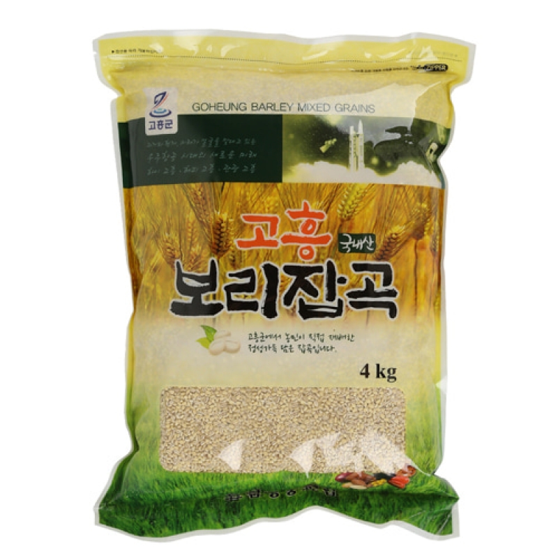 [농식품바우처] (드림영농) 2023년 고흥 보리잡곡 찰보리쌀 4kg